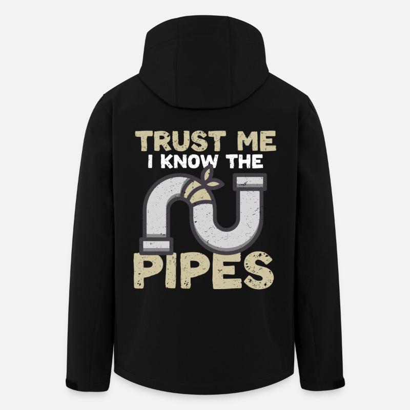 Pipe Layer Pipeline Builder - Men’s Recycled Softshell Jacket by Stanley/Stella - black