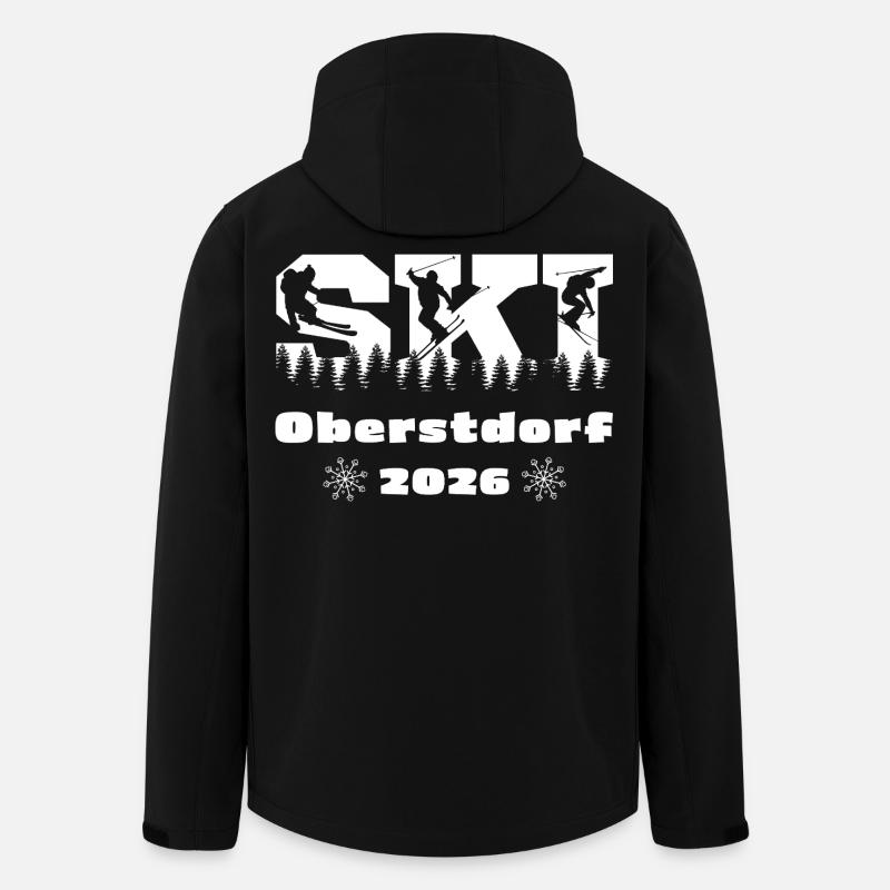 Ski Winterurlaub Oberstdorf 2026 - Recycelte Männer Softshell-Jacke von Stanley/Stella - Schwarz