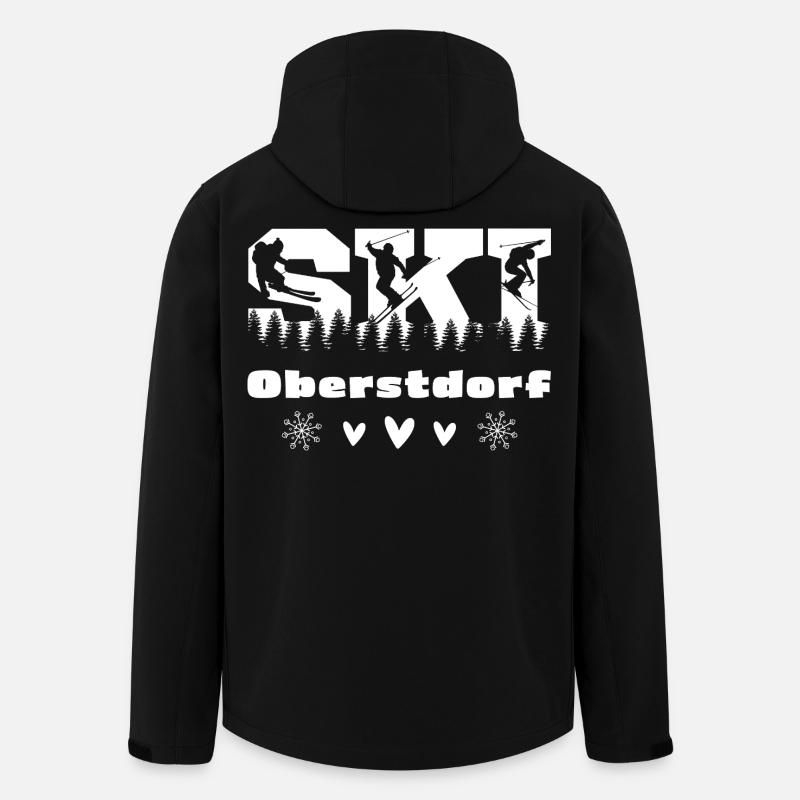 Ski fahren - Skiurlaub - Oberstdorf - Recycelte Männer Softshell-Jacke von Stanley/Stella - Schwarz