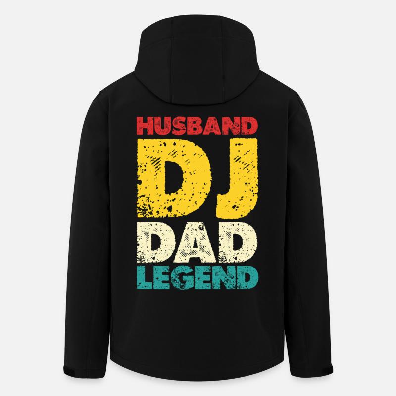 Mari DJ Papa Légende - Veste softshell homme en polyester recyclé Stanley/Stella - noir