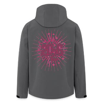 Feuerwerk 2026 an Silvester feiern - Recycelte Männer Softshell-Jacke von Stanley/Stella - Schwarz - Hinten - AI Model Male 185 light (185cm)