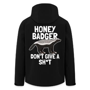 Honey Badger s’en fout - Veste softshell homme en polyester recyclé Stanley/Stella - noir - Dos - AI Model Male 185 light (185cm)