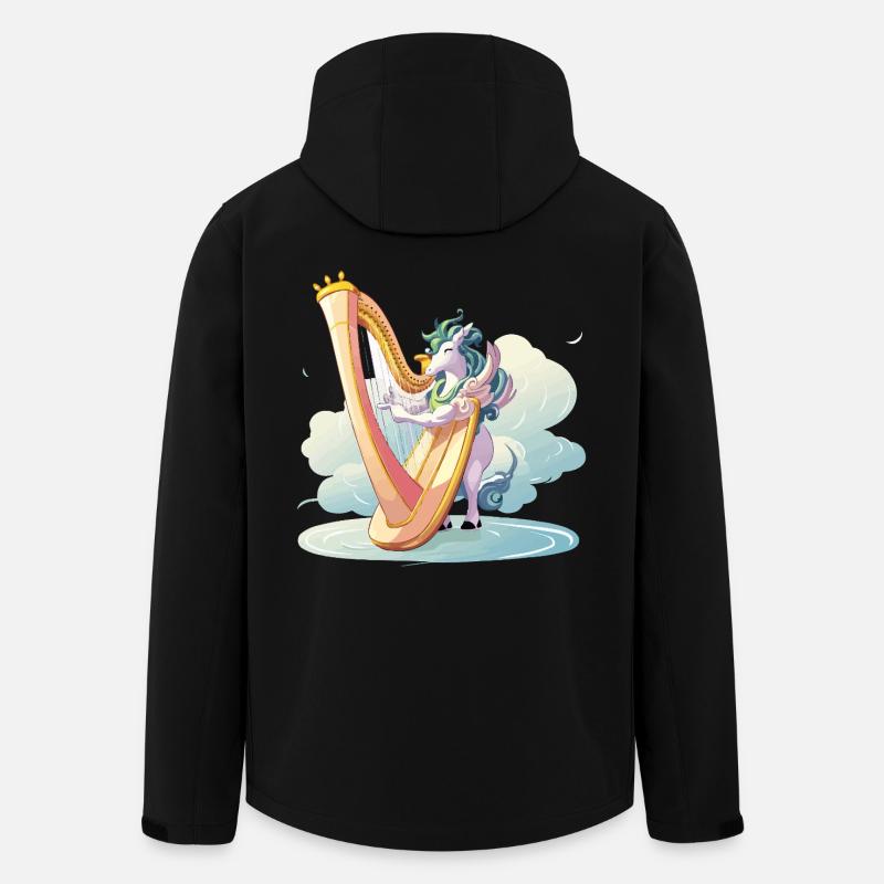 Harfentier on clouds - Men’s Recycled Softshell Jacket by Stanley/Stella - black