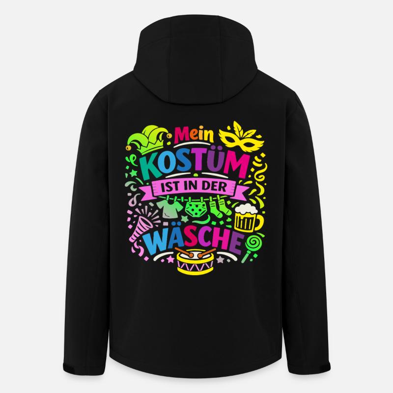 Shrovetide - Carnaval - Remplacement de costume - Expression - Veste softshell homme en polyester recyclé Stanley/Stella - noir