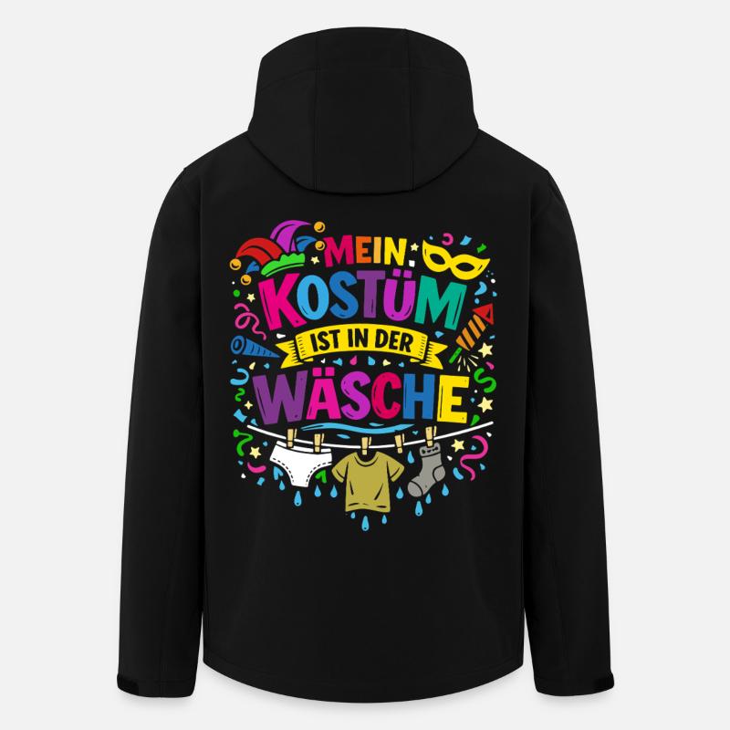 Shrovetide - Carnival - Costume Replacement - Saying - Men’s Recycled Softshell Jacket by Stanley/Stella - black
