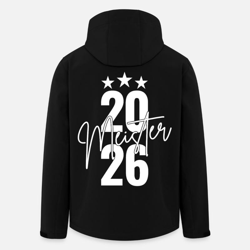 Meister 2026 - Recycelte Männer Softshell-Jacke Discoverer von Stanley/Stella - Schwarz