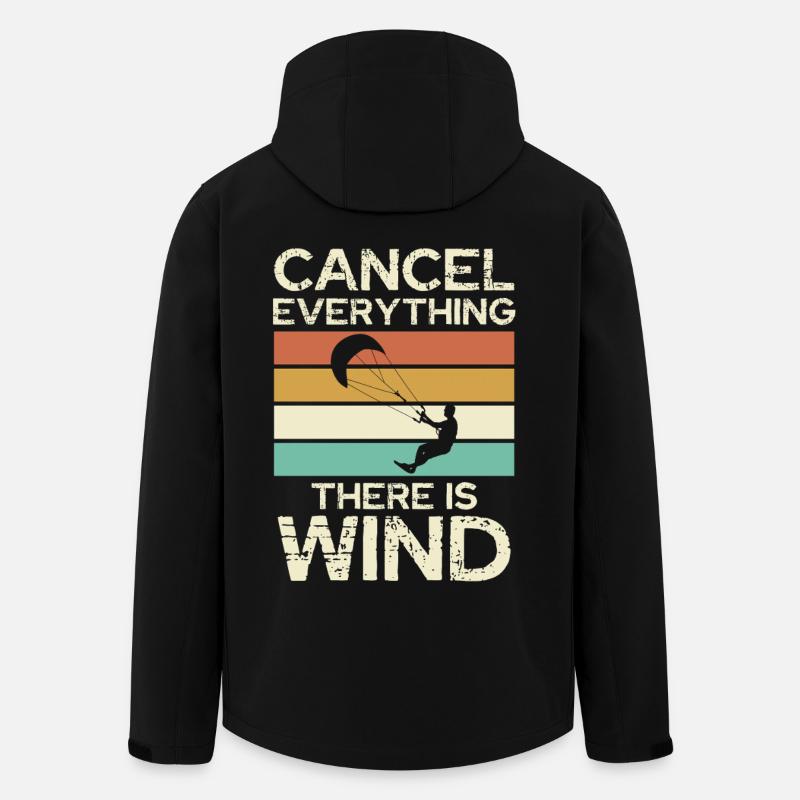 Cancel Everything There Is Wind - Men’s Recycled Softshell Jacket by Stanley/Stella - black