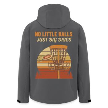 Pas de petites balles, juste de gros disques amusants au disc golf - Veste softshell homme en polyester recyclé Stanley/Stella - noir - Dos - AI Model Male 185 light (185cm)