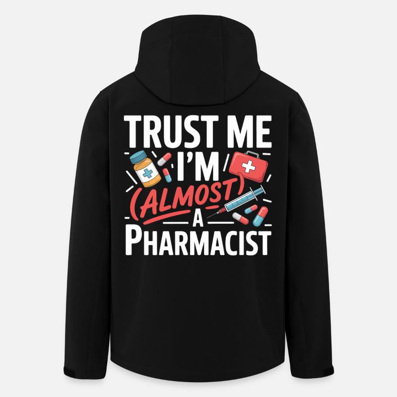 Trust Me I'm Almost a Pharmacist - Recycelte Männer Softshell-Jacke von Stanley/Stella - Schwarz