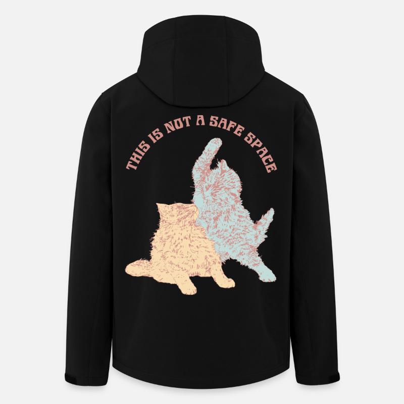 CE N’EST PAS UN ESPACE SÛR - Veste softshell homme en polyester recyclé Stanley/Stella - noir