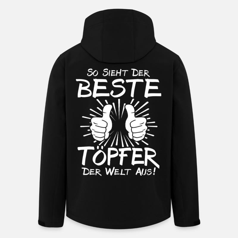 Bester Töpfer - Recycelte Männer Softshell-Jacke von Stanley/Stella - Schwarz