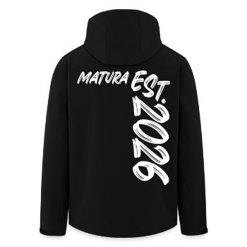 Matura Est 2026 - Recycelte Männer Softshell-Jacke von Stanley/Stella - Schwarz - Hinten - AI Model Male 185 light (185cm)