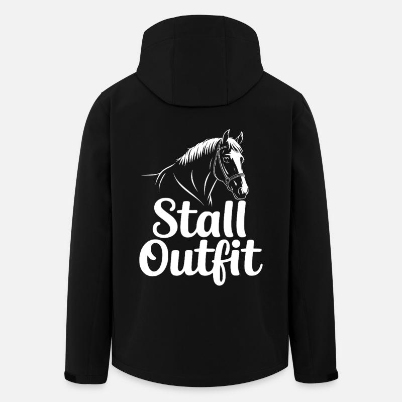 Stall Outfit Reiterin - Recycelte Männer Softshell-Jacke von Stanley/Stella - Schwarz