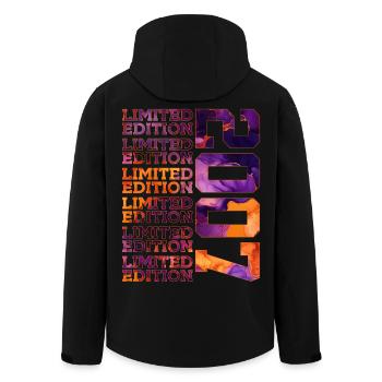 19TH BIRTHDAY LIMITED EDITION 2007 - Men’s Recycled Softshell Jacket by Stanley/Stella - black - Back - AI Model Male 185 light (185cm)