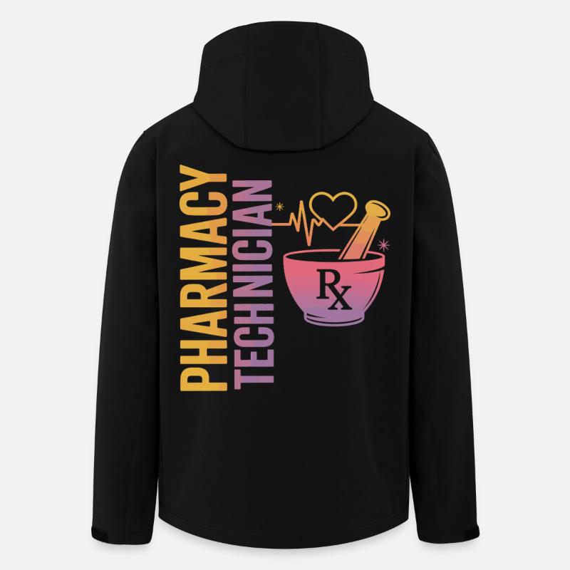 Pharmacy technician illustration - Men’s Recycled Softshell Jacket by Stanley/Stella - black