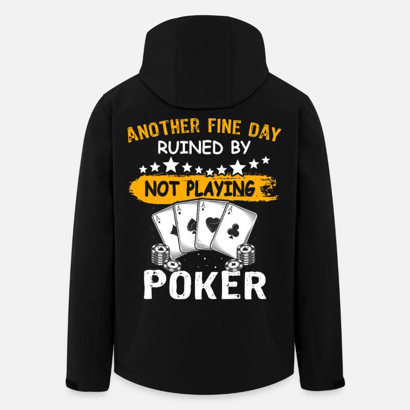 Poker Pokerspieler - Recycelte Männer Softshell-Jacke von Stanley/Stella - Schwarz