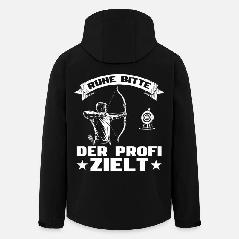 Archery The Professional Aims - Archery - Men’s Recycled Softshell Jacket by Stanley/Stella - black