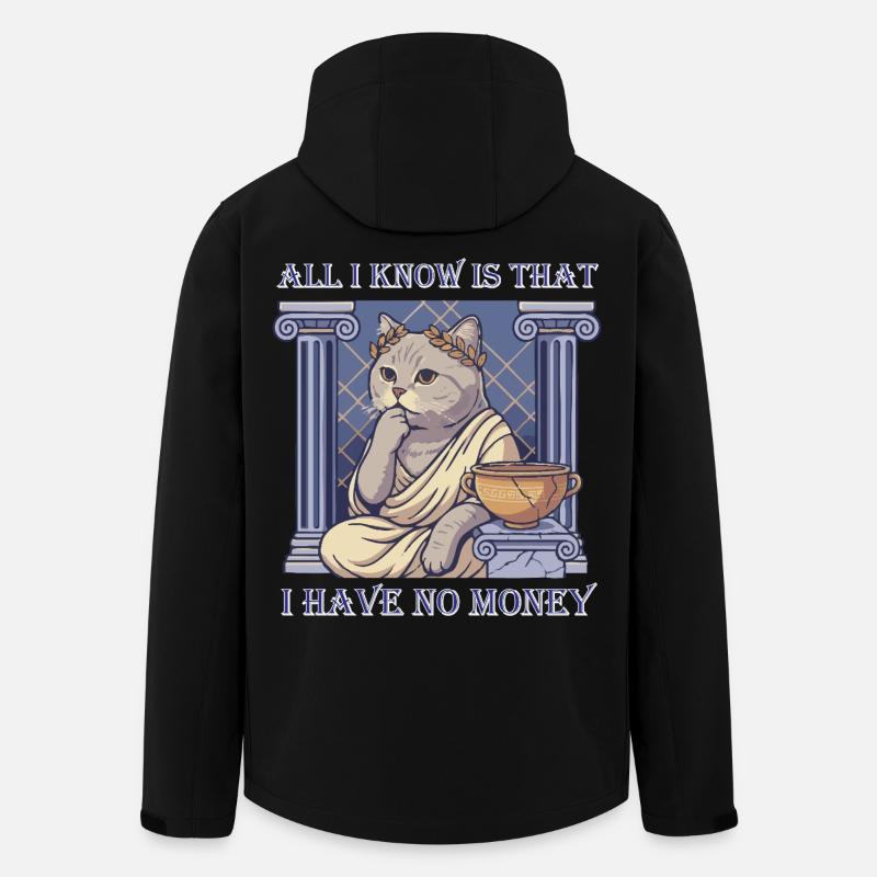 pas d’argent - Veste softshell homme en polyester recyclé Stanley/Stella - noir