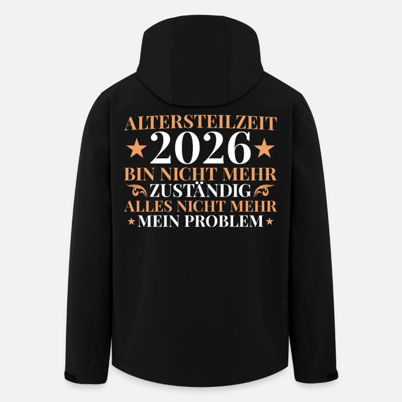 Retraite partielle 2026 Plus responsable - Veste softshell homme en polyester recyclé Stanley/Stella - noir