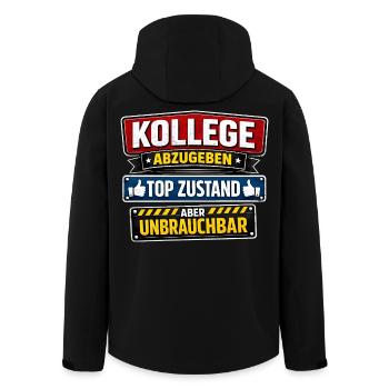 Collègue à abandonner Condition maximale inutilisable - Veste softshell homme en polyester recyclé Stanley/Stella - noir - Dos - AI Model Male 185 light (185cm)