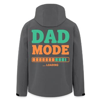 Mode papa en charge pour les futurs pères fiers - Veste softshell homme en polyester recyclé Stanley/Stella - noir - Dos - AI Model Male 185 light (185cm)