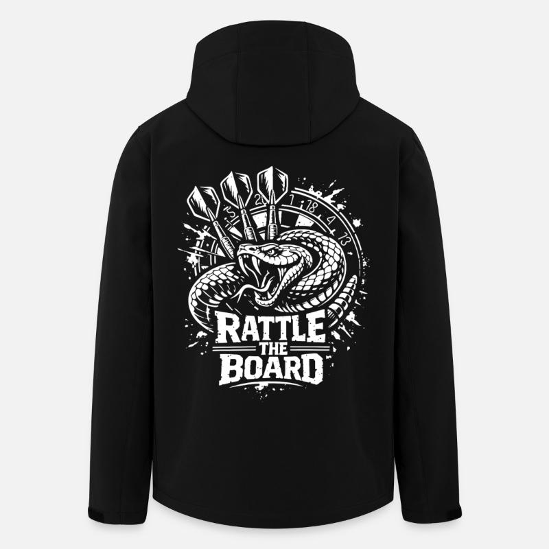 Darts | Rattle the Board , Klapperschlange - Men’s Recycled Softshell Jacket by Stanley/Stella - black