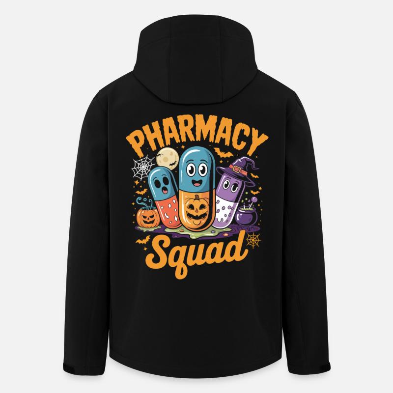 Apotheken Squad Halloween Pillen - Recycelte Männer Softshell-Jacke von Stanley/Stella - Schwarz