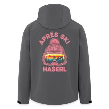 Apres Ski Haserl Lustiges Party Outfit T-Shirt - Recycelte Männer Softshell-Jacke von Stanley/Stella - Schwarz - Hinten - AI Model Male 185 light (185cm)