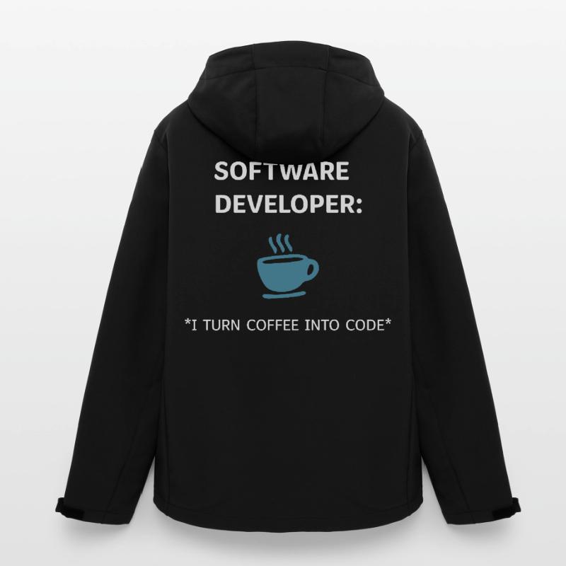 Software Developer - Coffee Edition Recycelte Männer Softshell-Jacke von Stanley/Stella