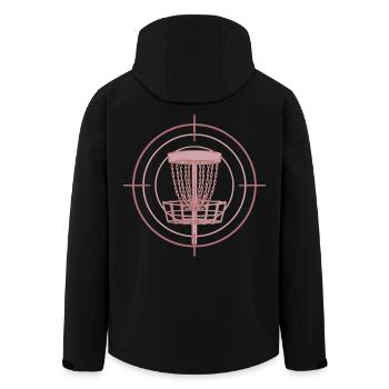 Disc Golf Basket Target Drôle Disc Golf Flying - Veste softshell homme en polyester recyclé Stanley/Stella - noir - Dos - AI Model Male 185 light (185cm)