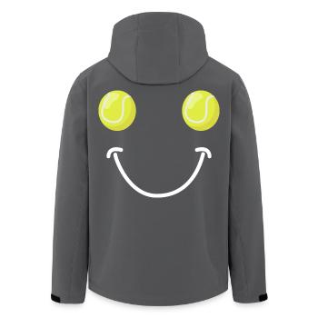 Visage Heureux du Tennis - Veste softshell homme en polyester recyclé Stanley/Stella - charbon - Dos - AI Model Male 185 light (185cm)