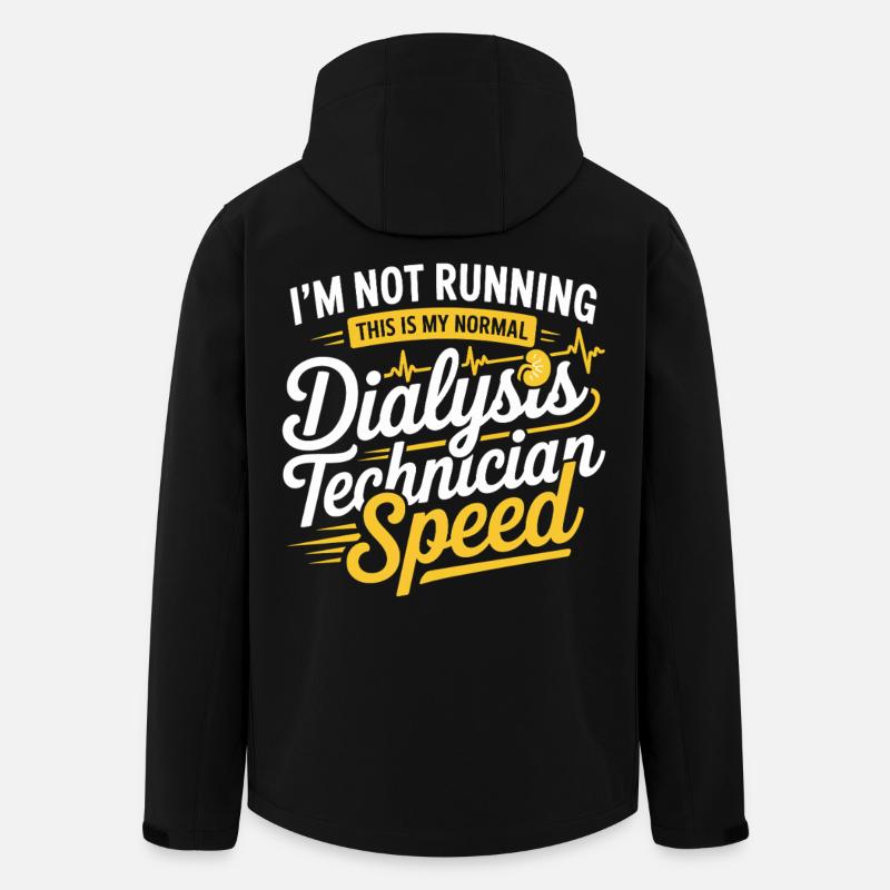 Dialysis Technician Tempo - Men’s Recycled Softshell Jacket by Stanley/Stella - black