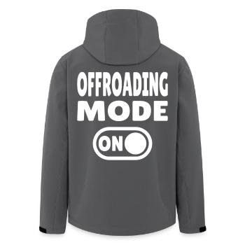 Offroading Mode ON – Abenteuer im Gelände - Recycelte Männer Softshell-Jacke von Stanley/Stella - Anthrazit - Hinten - AI Model Male 185 light (185cm)