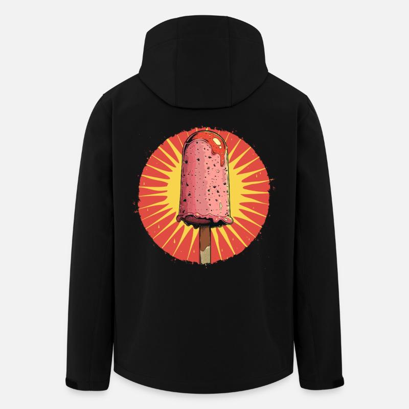 Graphique de glace - Veste softshell homme en polyester recyclé Stanley/Stella - noir