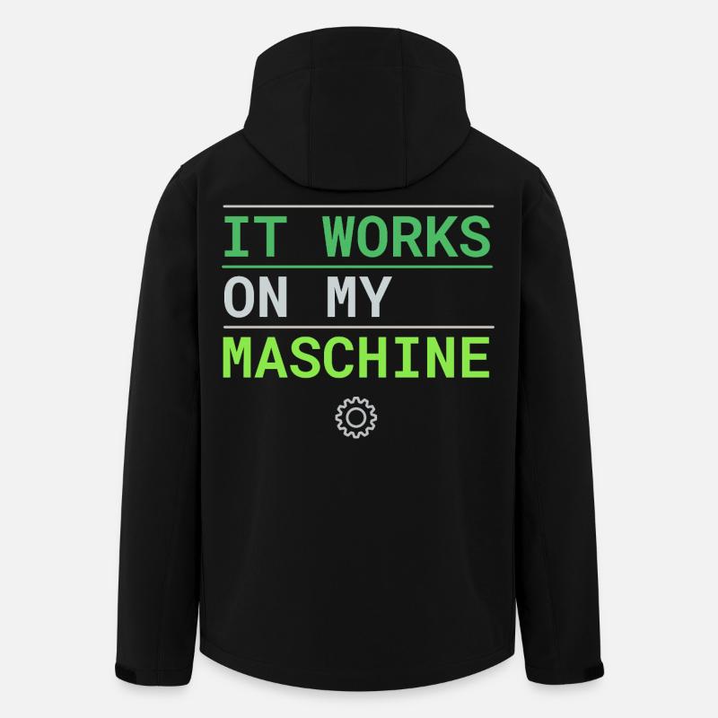 It Works On My Machine - Developer Excuse - Men’s Recycled Softshell Jacket by Stanley/Stella - black