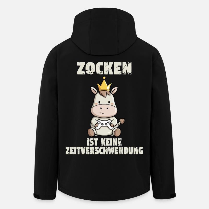 zocken zocken zocken - Recycelte Männer Softshell-Jacke von Stanley/Stella - Schwarz
