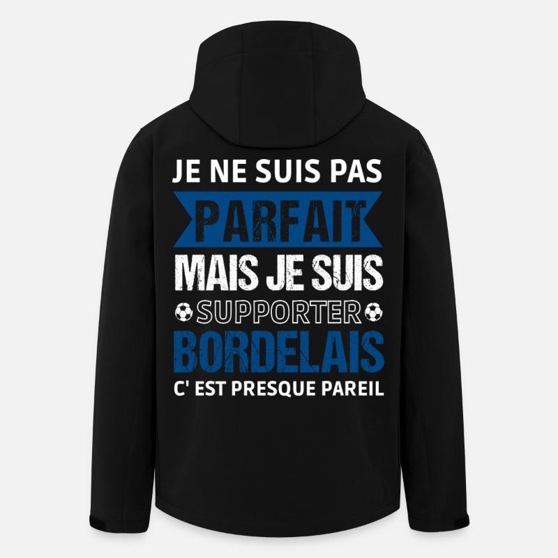 Bordeaux Fußballgeschenk - Recycelte Männer Softshell-Jacke von Stanley/Stella - Schwarz