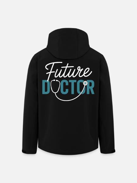 Future Doctor Stethoscope Design - Men’s Recycled Softshell Jacket by Stanley/Stella - black