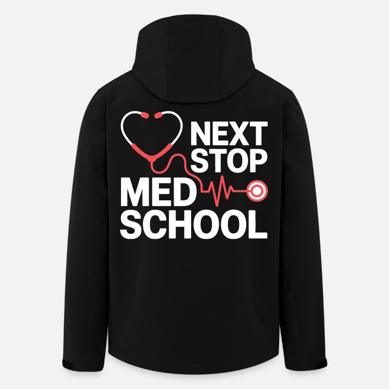 Med School Stethoscope Herz Tee - Recycelte Männer Softshell-Jacke von Stanley/Stella - Schwarz