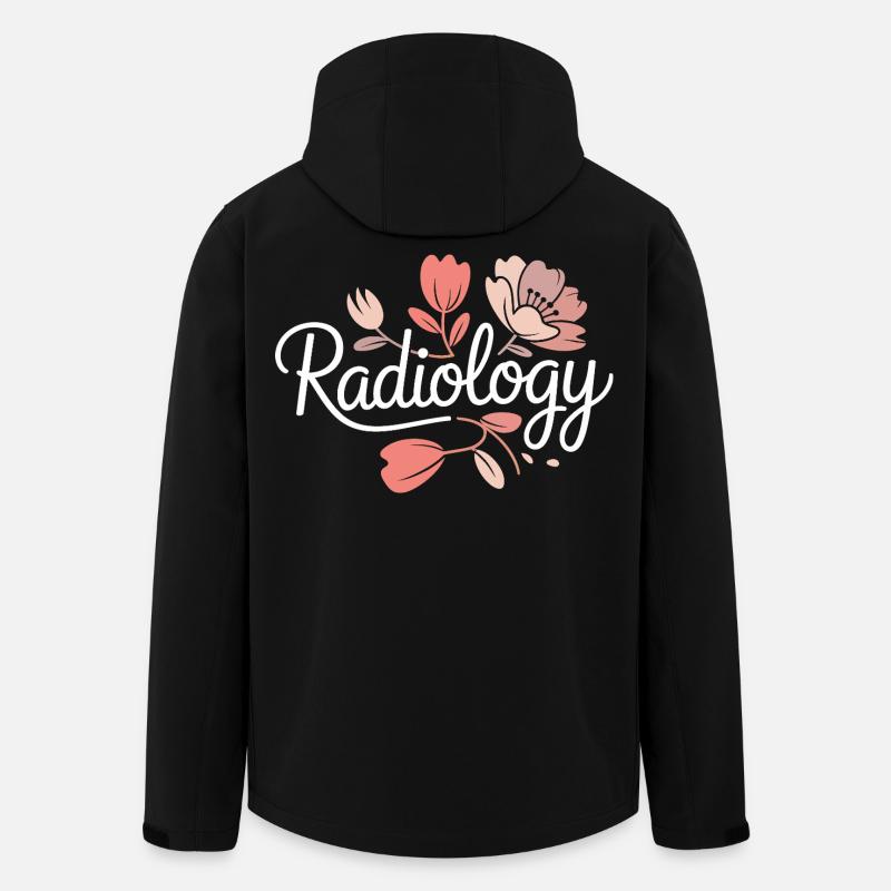 RadFlora Radiologie Blüten - Recycelte Männer Softshell-Jacke von Stanley/Stella - Schwarz