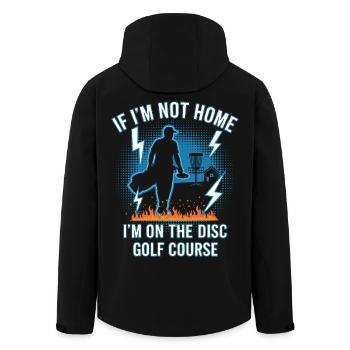 Wenn ich nicht zu Hause bin, bin ich auf dem Disc Golf Course - Recycelte Männer Softshell-Jacke von Stanley/Stella - Schwarz - Hinten - AI Model Male 185 light (185cm)