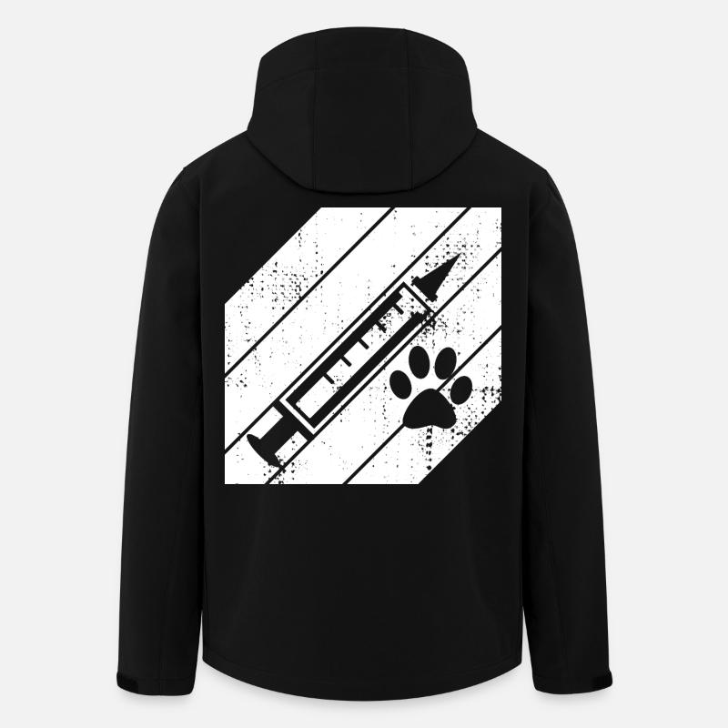 Tierarzt Spritze - Recycelte Männer Softshell-Jacke von Stanley/Stella - Schwarz