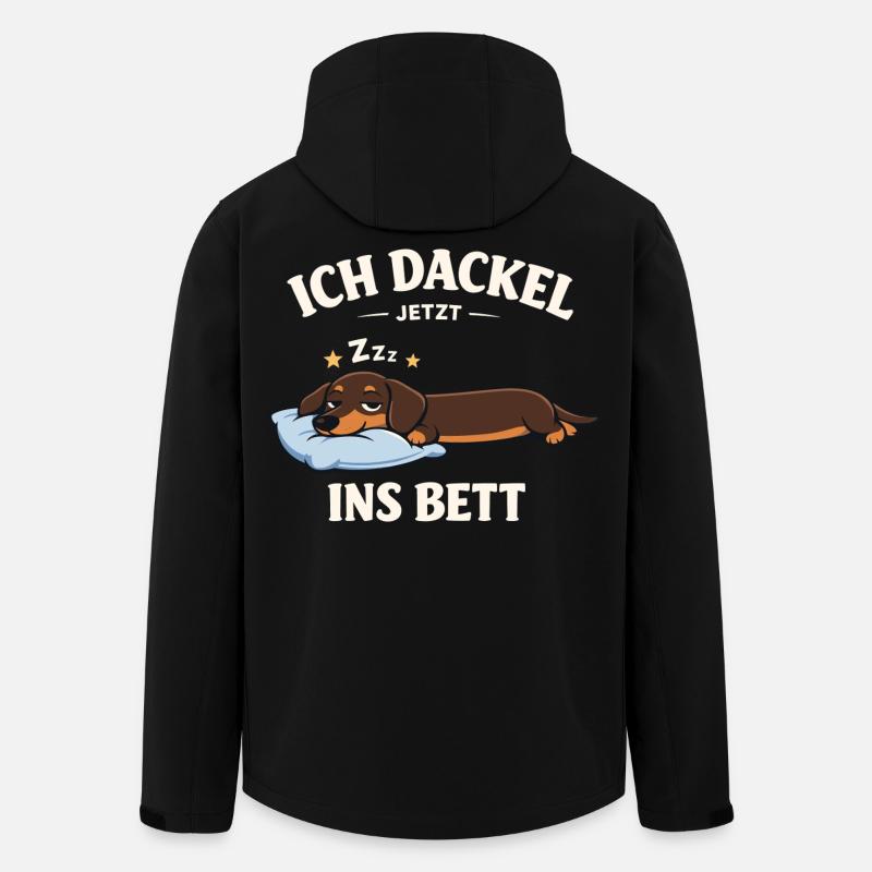 Dackel Kleidung Geschenke Ich dackel jetzt  - Recycelte Männer Softshell-Jacke von Stanley/Stella - Schwarz