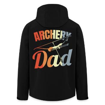 Père archer - Veste softshell homme en polyester recyclé Stanley/Stella - noir - Dos - AI Model Male 185 light (185cm)