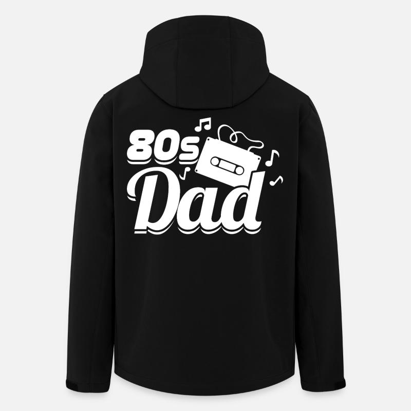 80er Papa - Recycelte Männer Softshell-Jacke von Stanley/Stella - Schwarz