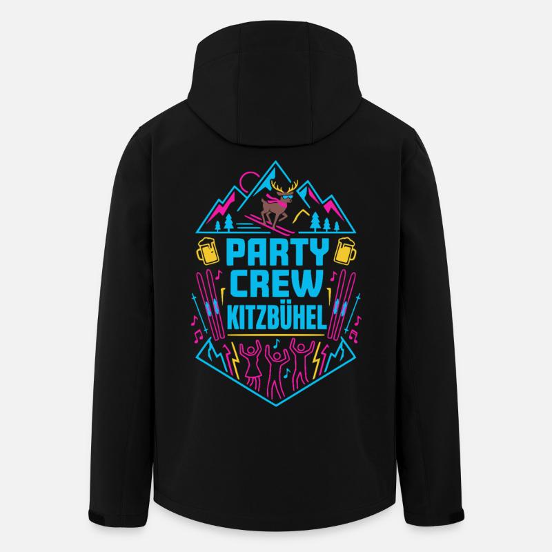 Kitzbühel Apres Ski Party - Recycelte Männer Softshell-Jacke von Stanley/Stella - Schwarz
