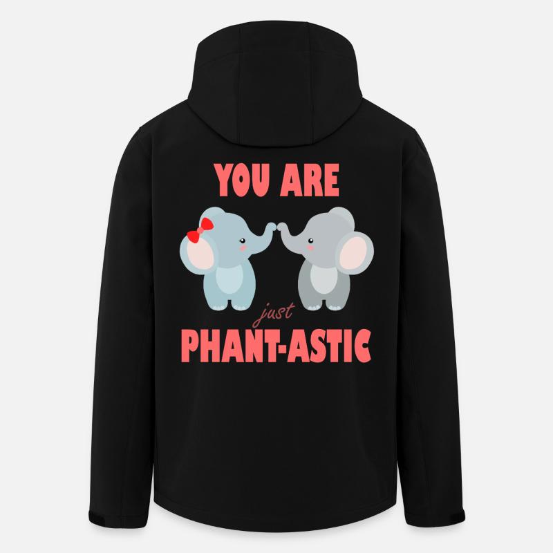 Ihr seid phantastische Elefanten - Recycelte Männer Softshell-Jacke von Stanley/Stella - Schwarz