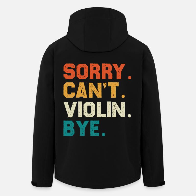 Sorry Can't Violin Bye - Men’s Recycled Softshell Jacket by Stanley/Stella - black