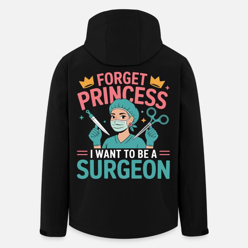 Ich will Chirurgin werden - Recycelte Männer Softshell-Jacke von Stanley/Stella - Schwarz