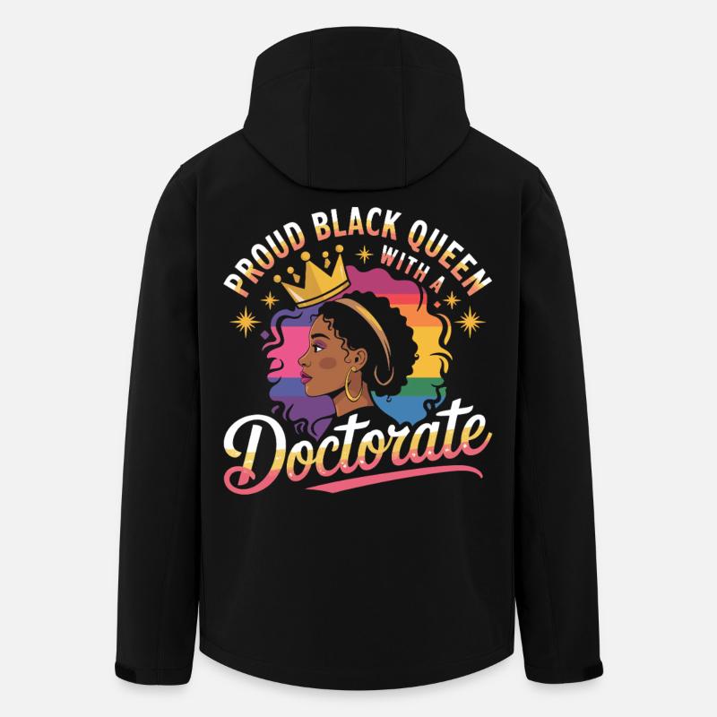 Pride Black Queen Doctotate - Men’s Recycled Softshell Jacket by Stanley/Stella - black